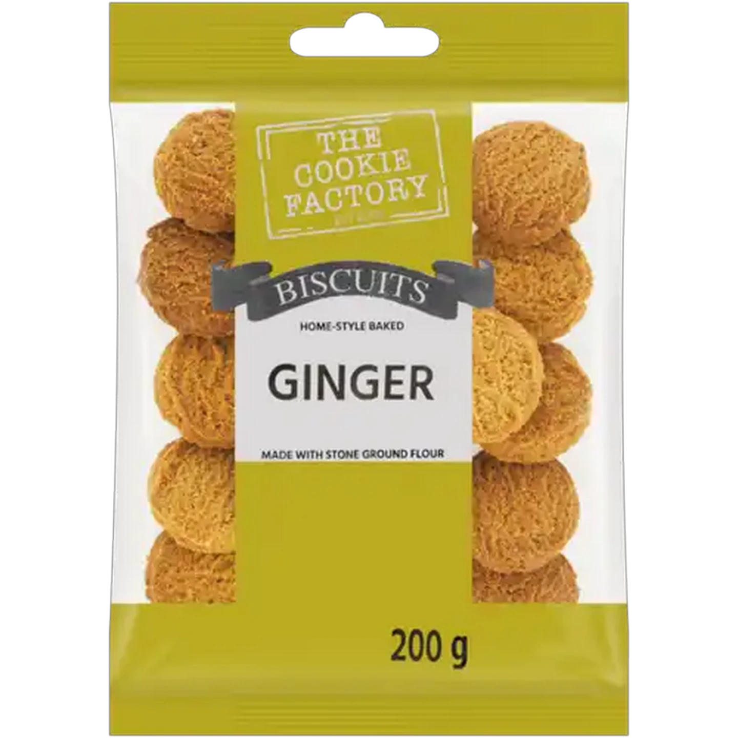 Image of The Cookie Factory Ginger Biscuits 200g