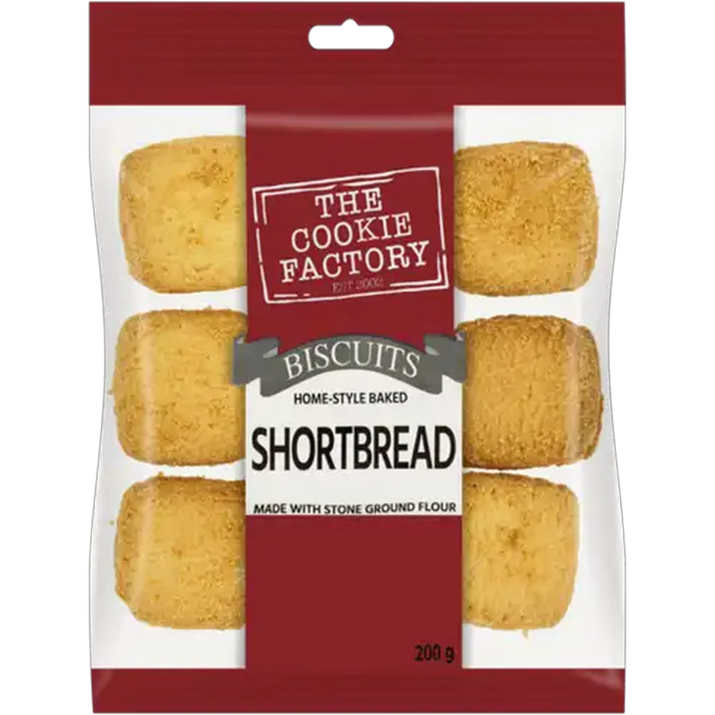 Image of The Cookie Factory Shortbread Biscuits 200g