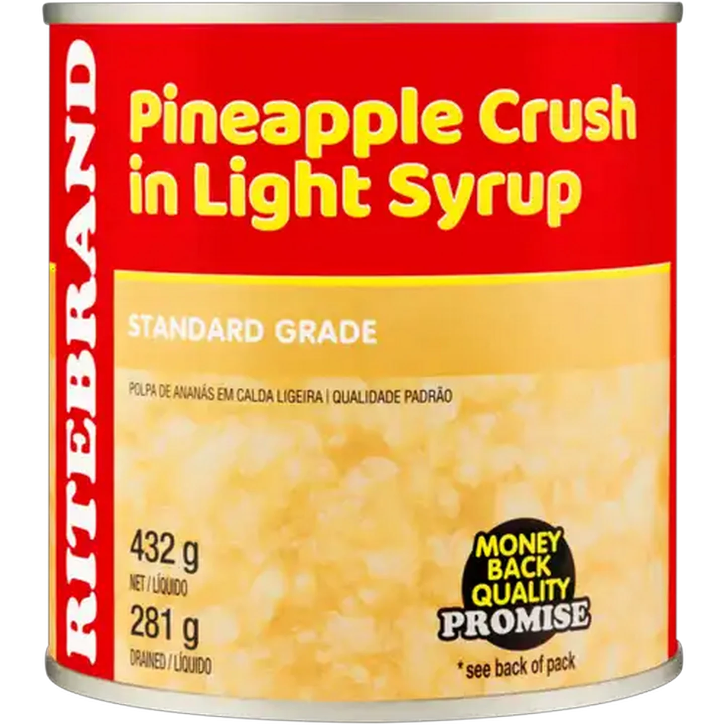 Image of Ritebrand Pineapple Crush In Light Syrup Can 440g