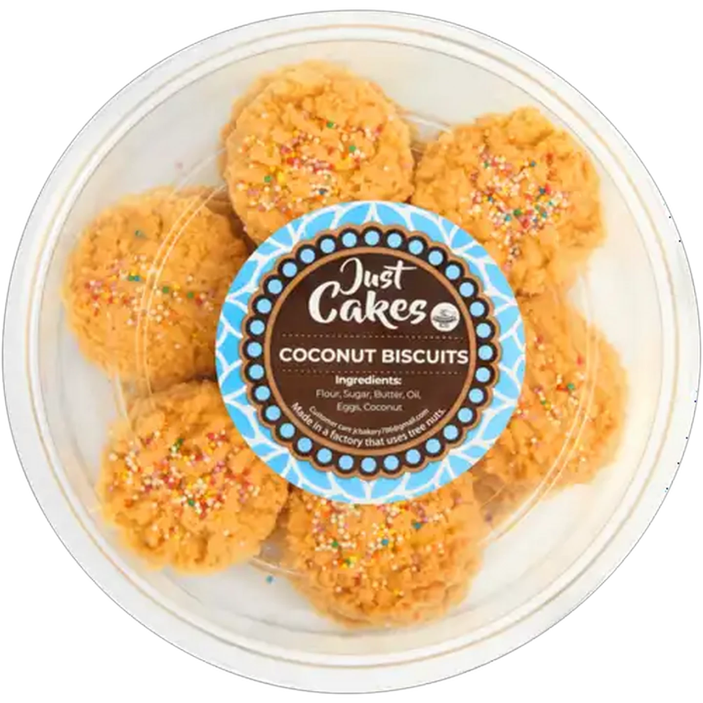Image of Just Cakes Coconut Biscuits 475g