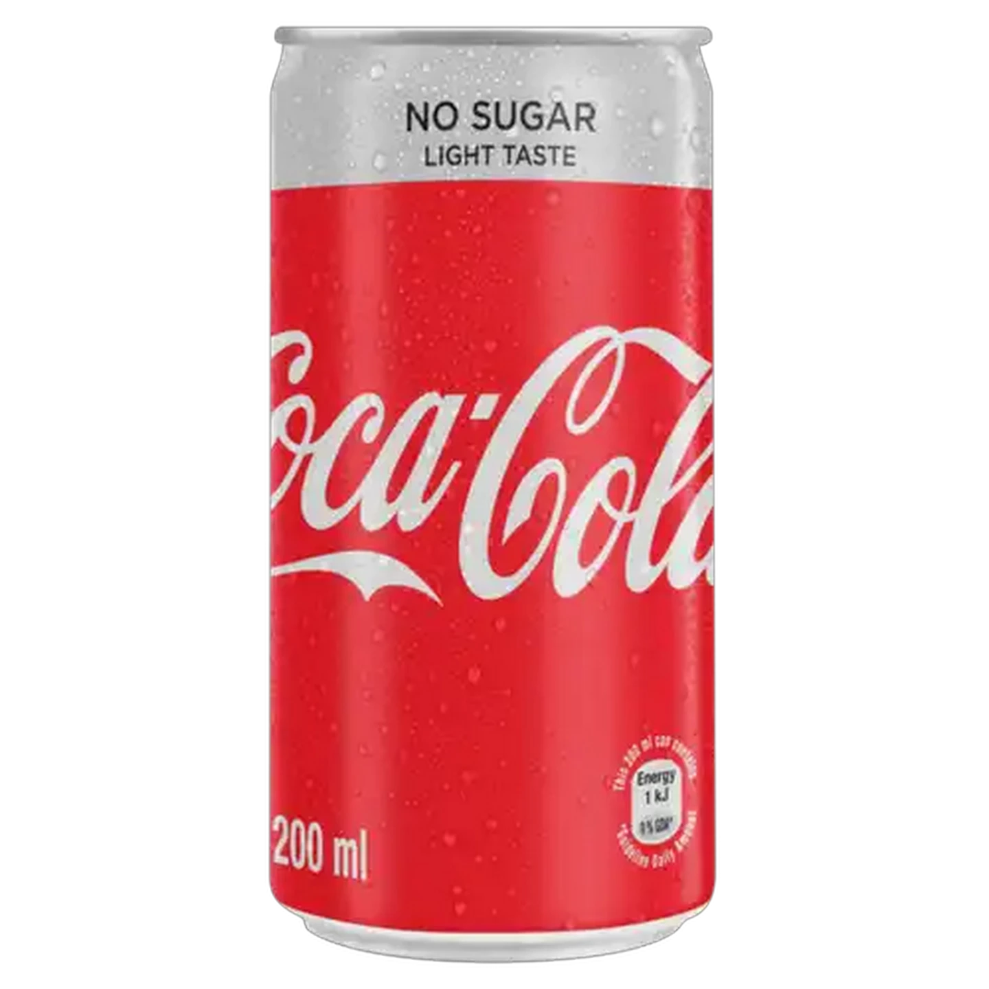Image of Coca-Cola No Sugar Soft Drink Can 200ml