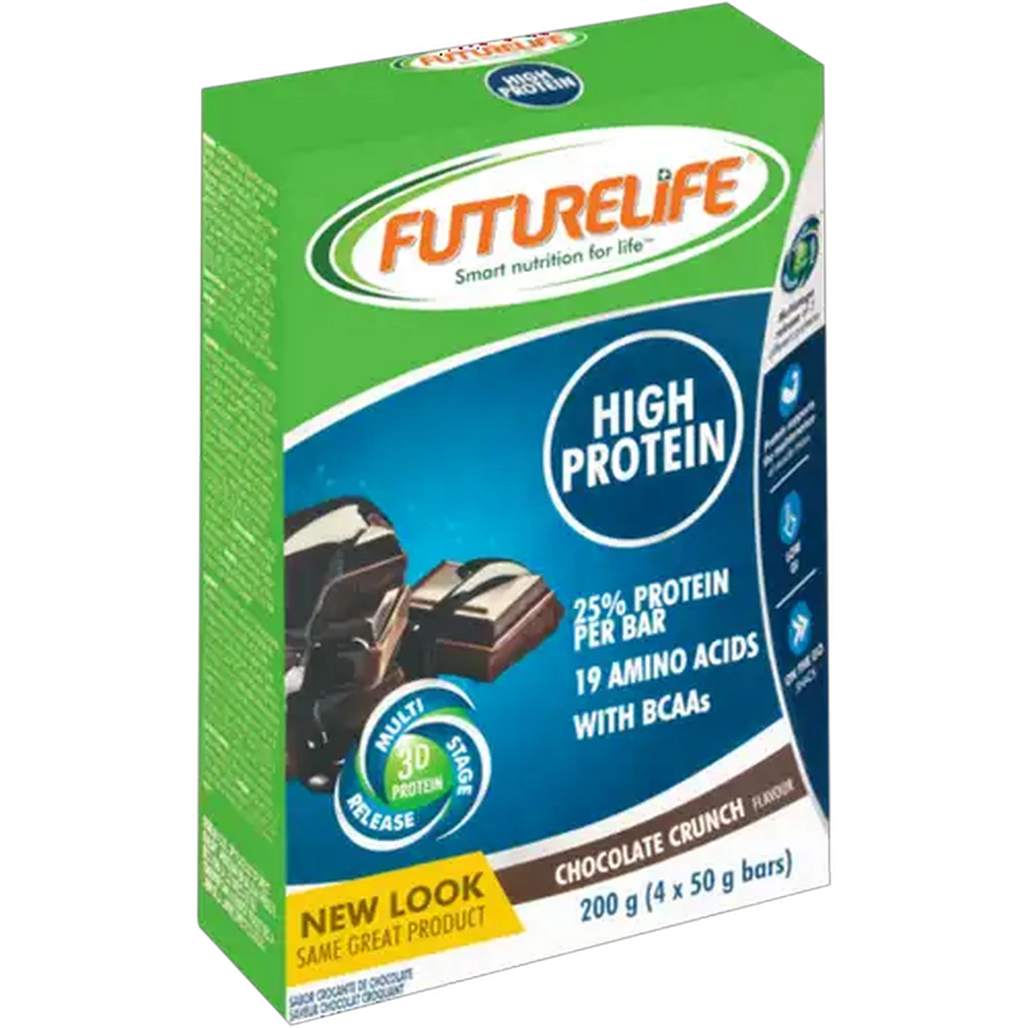 Image of FUTURELIFE High Protein Chocolate Crunch Flavour Cereal Bar 4 x 50g