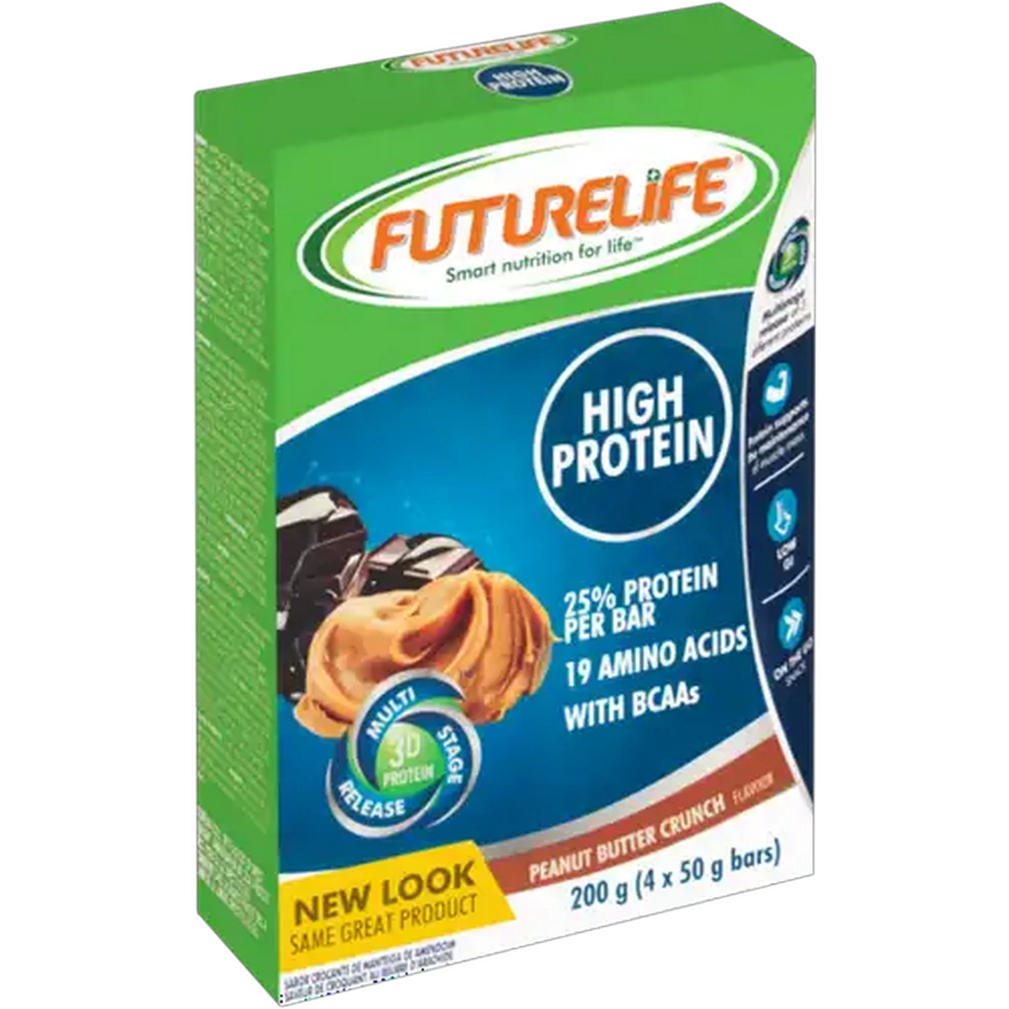 Image of FUTURELIFE High Protein Peanut Butter Crunch Flavour Cereal Bar 4 x 50g