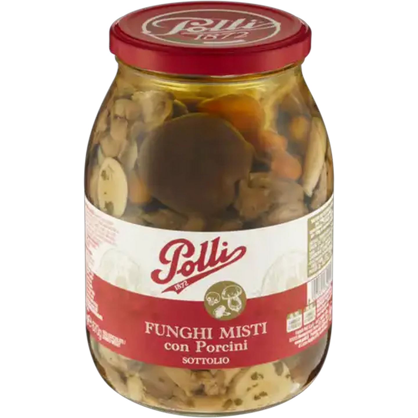 Image of Polli Mixed Mushrooms with Porcini in Vegetable Oils 950g