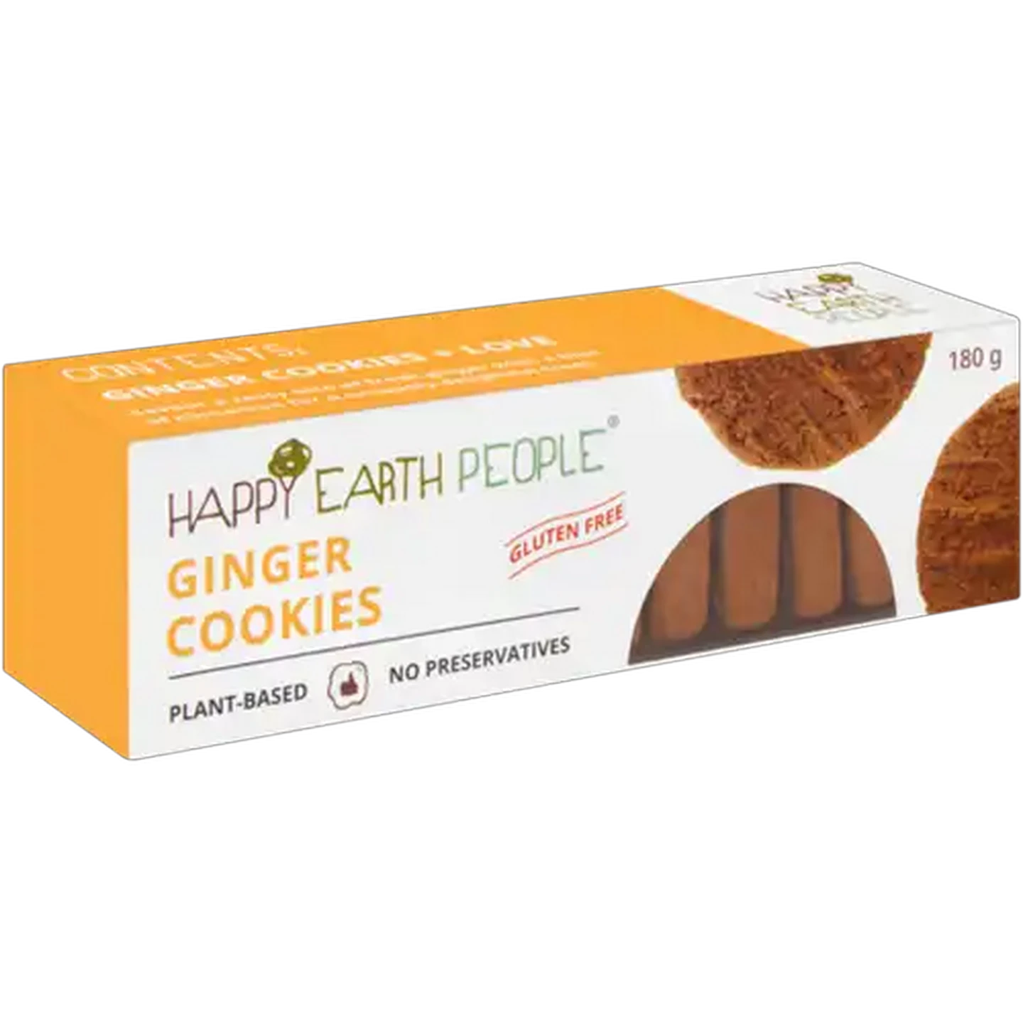 Image of Happy Earth People Gluten Free Ginger Cookies 180g