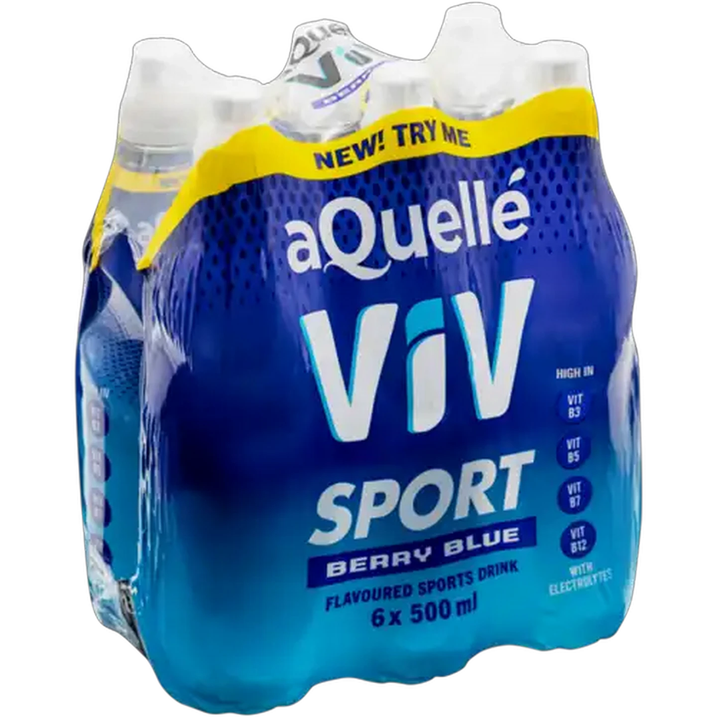 Image of aQuellé ViV Berry Blue Sports Drink 6x500ml