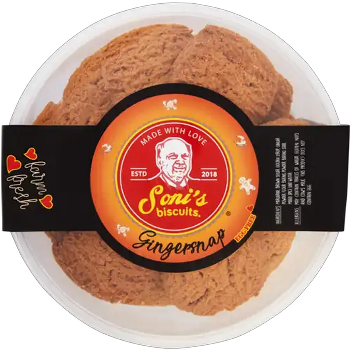 Image of Soni's Biscuits Gingersnap Biscuits 320g