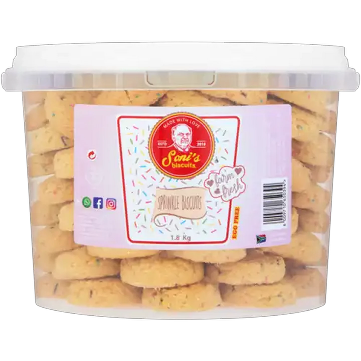 Image of Soni's Biscuits Sprinkle Biscuits 1.8kg