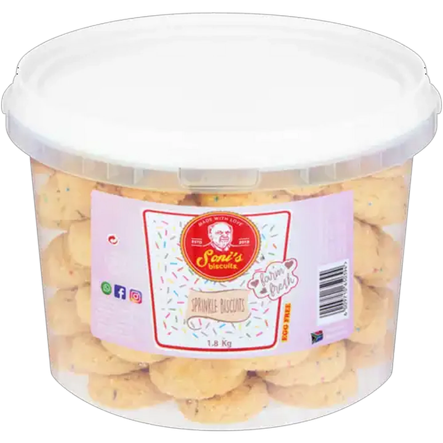 Image of Soni's Biscuits Sprinkle Biscuits 1.8kg