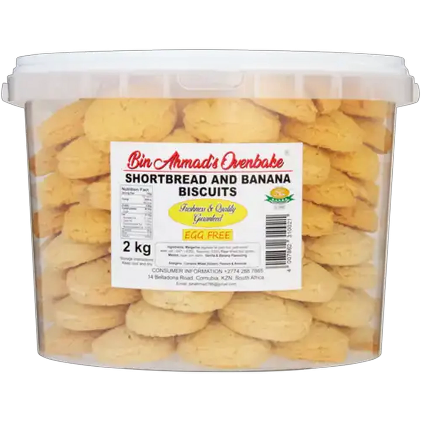Image of Bin Ahmad's Ovenbake Shortbread and Banana Biscuits 2kg