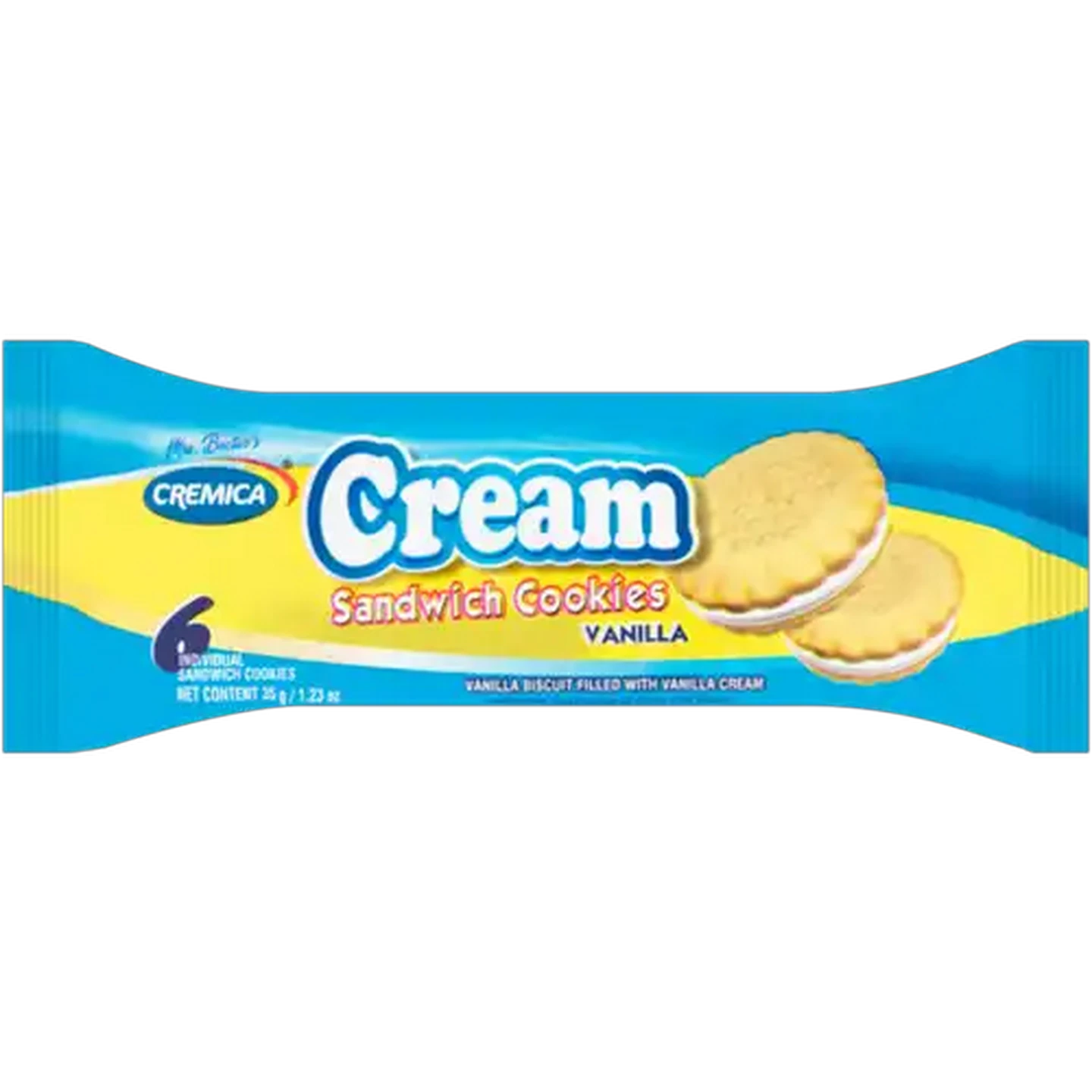 Image of Cremica Vanilla Cream Sandwich Cookies 6 Pack