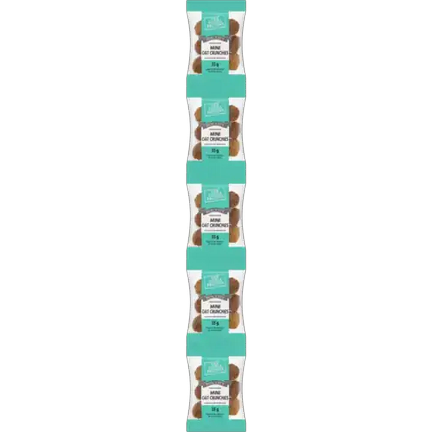 Image of The Cookie Factory Mini Oat Crunchies 5 x 35g