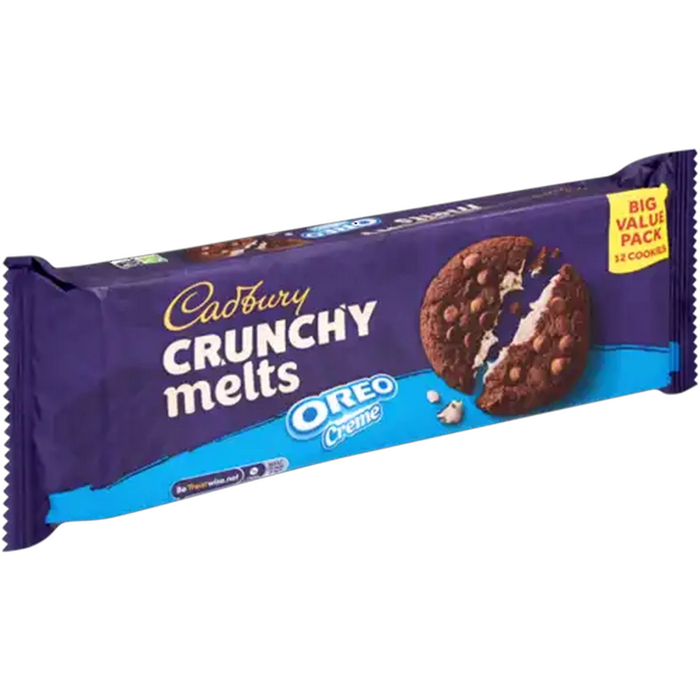Image of Cadbury Crunchy Melts Oreo Creme Biscuits 312g