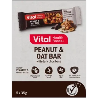 Vital Health Foods Peanut & Oat Bar 5 x 35g