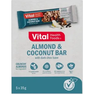 Vital Health Foods Almond & Coconut Bar 5 x 35g