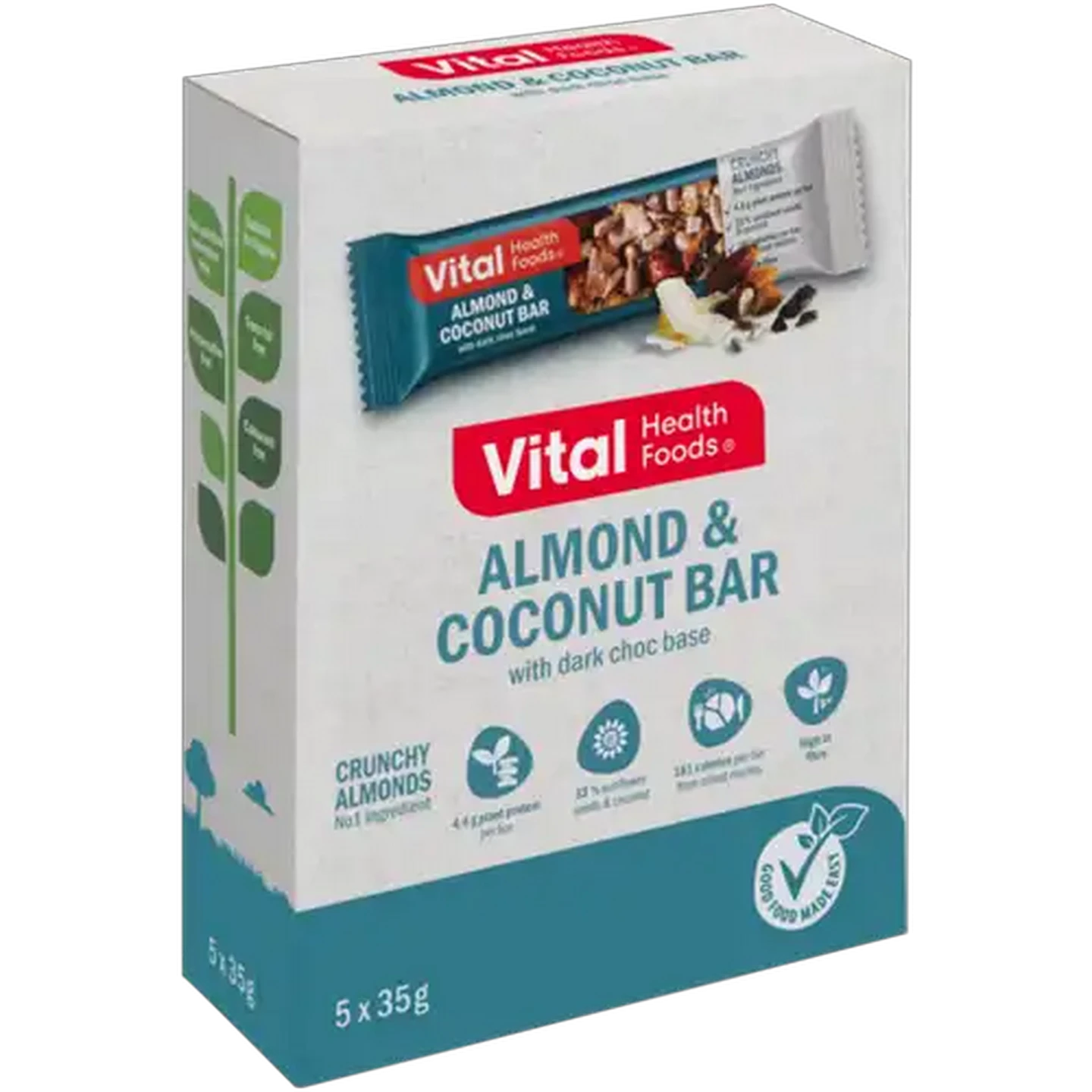 Image of Vital Health Foods Almond & Coconut Bar 5 x 35g
