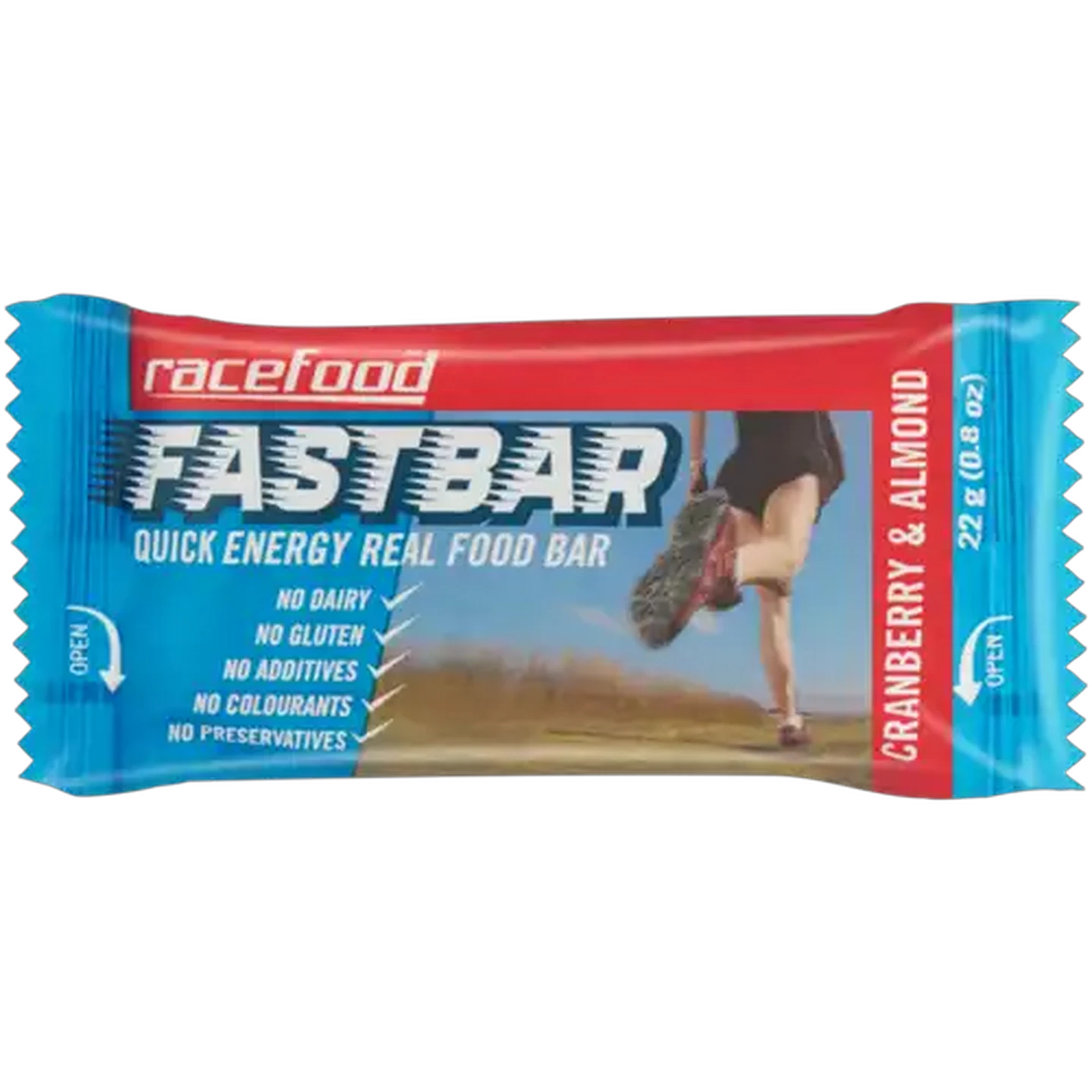 Image of Racefood Fast Bar Cranberry & Almond Energy Bar 5 x 22g