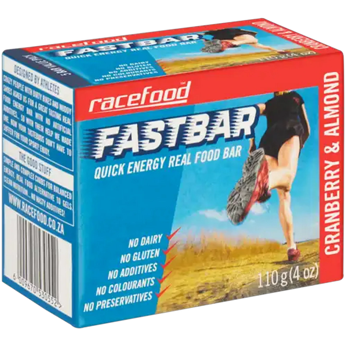 Image of Racefood Fast Bar Cranberry & Almond Energy Bar 5 x 22g