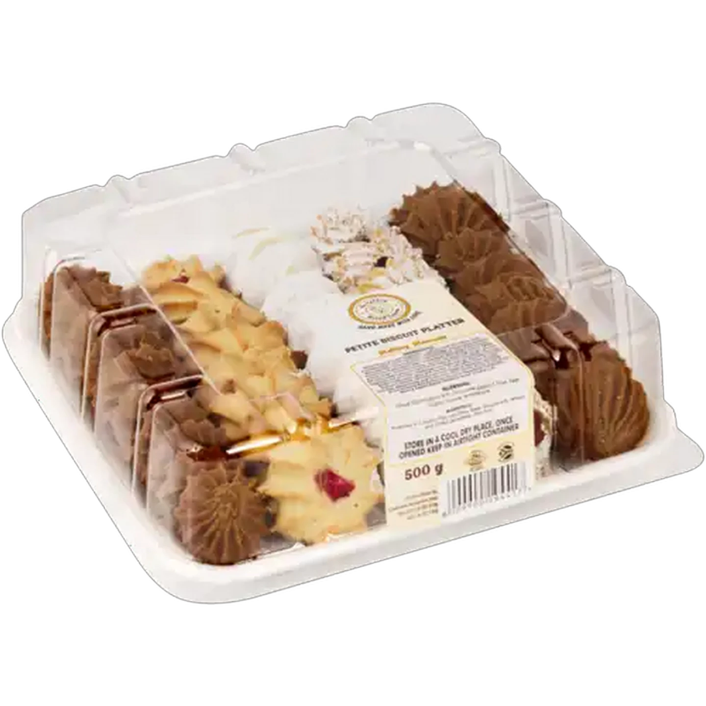 Image of Sunshine Baked Treats Melting Moments Biscuit Platter 500g (Flavour May Vary)