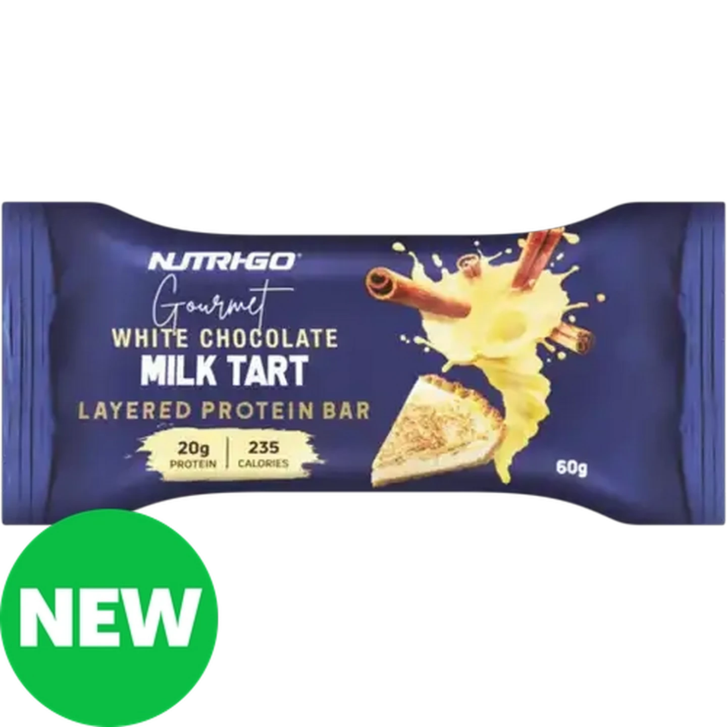 Image of Nutri-Go Milk Tart Gourmet Layered Protein Bar 60g