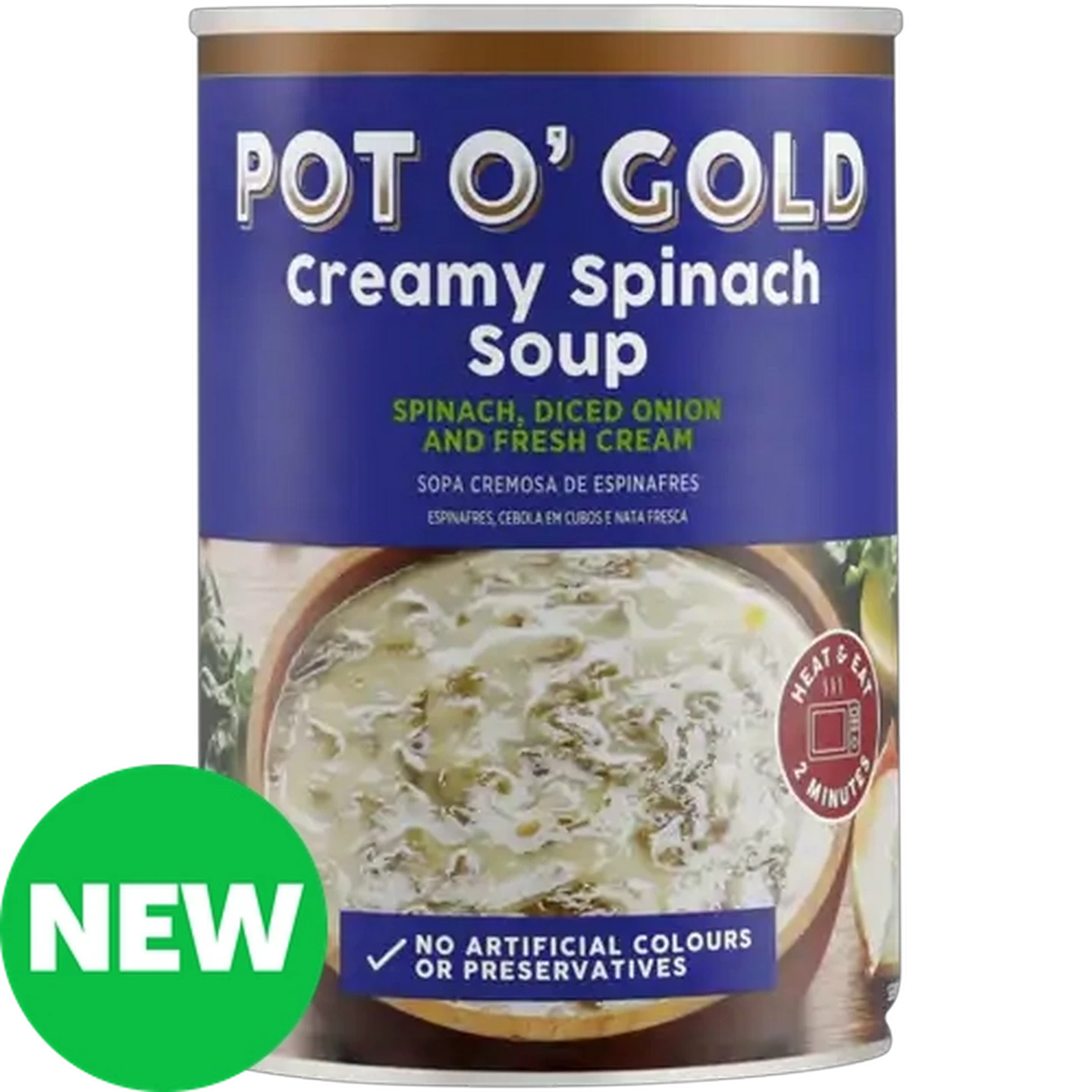 Image of Pot O' Gold Creamy Spinach Soup 410g