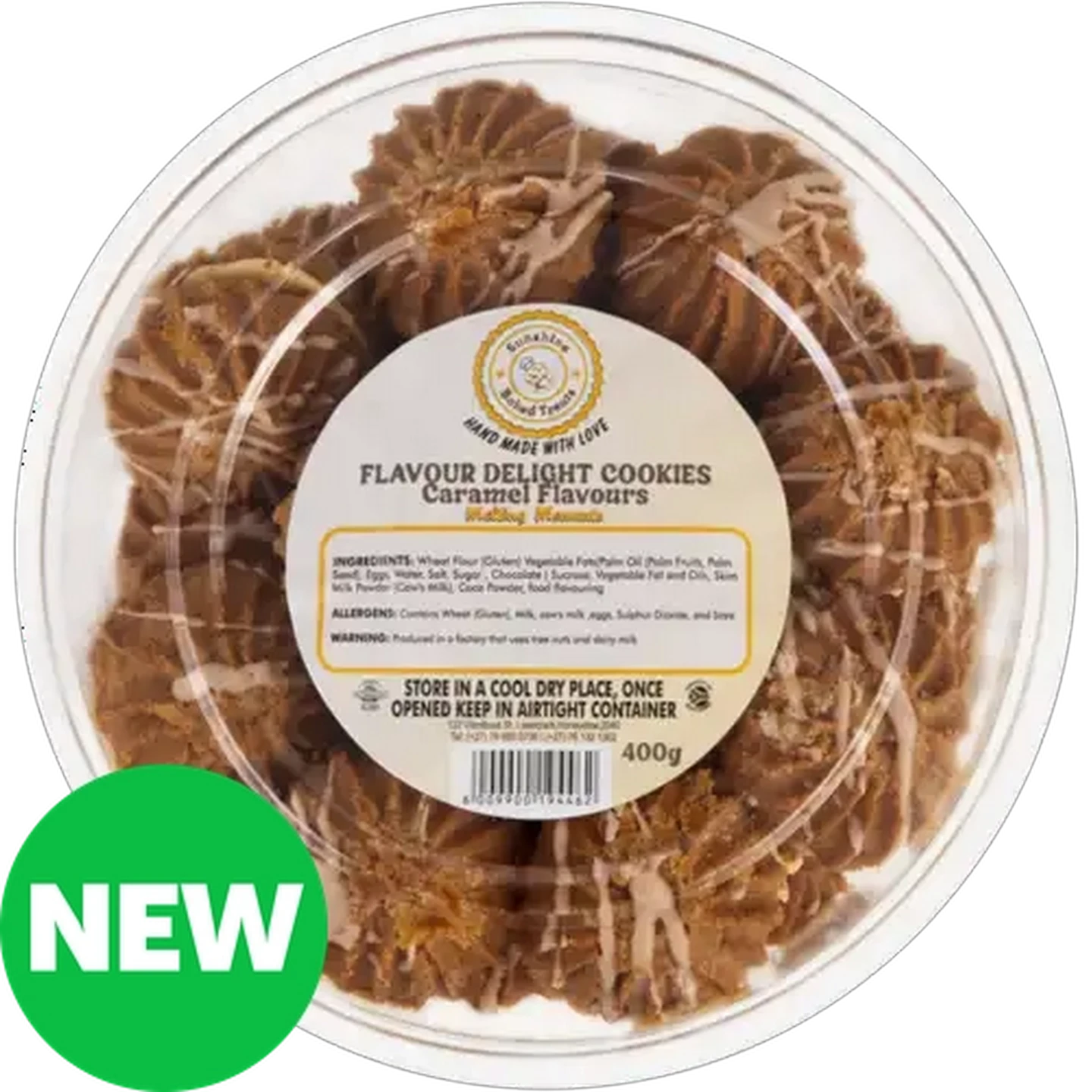 Image of Sunshine Baked Treats Flavour Delight Cookies 400g (Flavour May Vary)