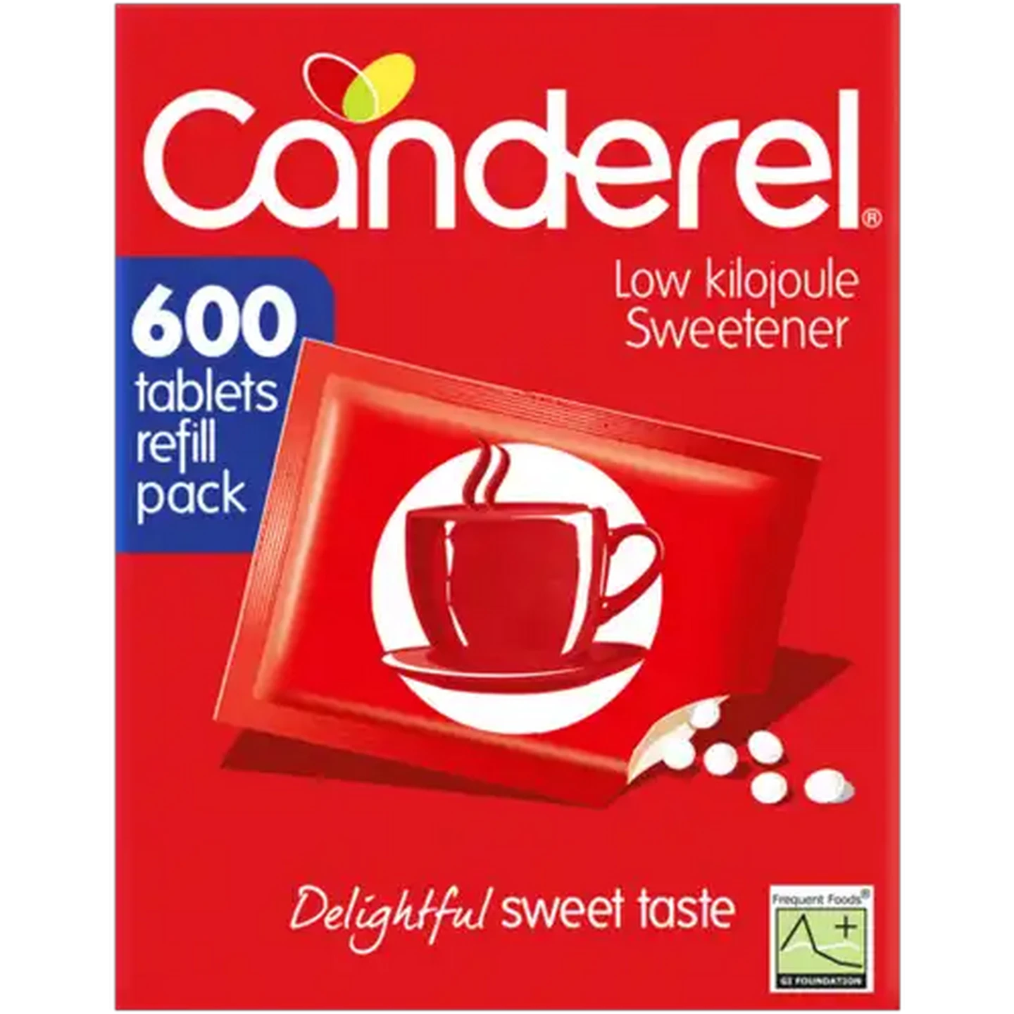 Image of Canderel Low Kilojoule Sweetener Tablets Refill 600 Pack