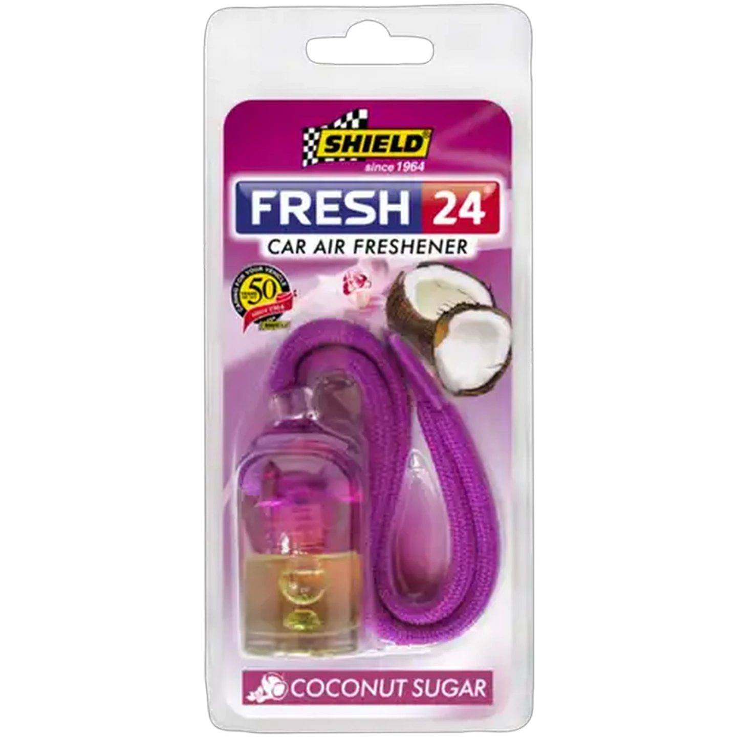 Image of Shield Fresh 24 Coconut Sugar Car Air Freshener 7ml