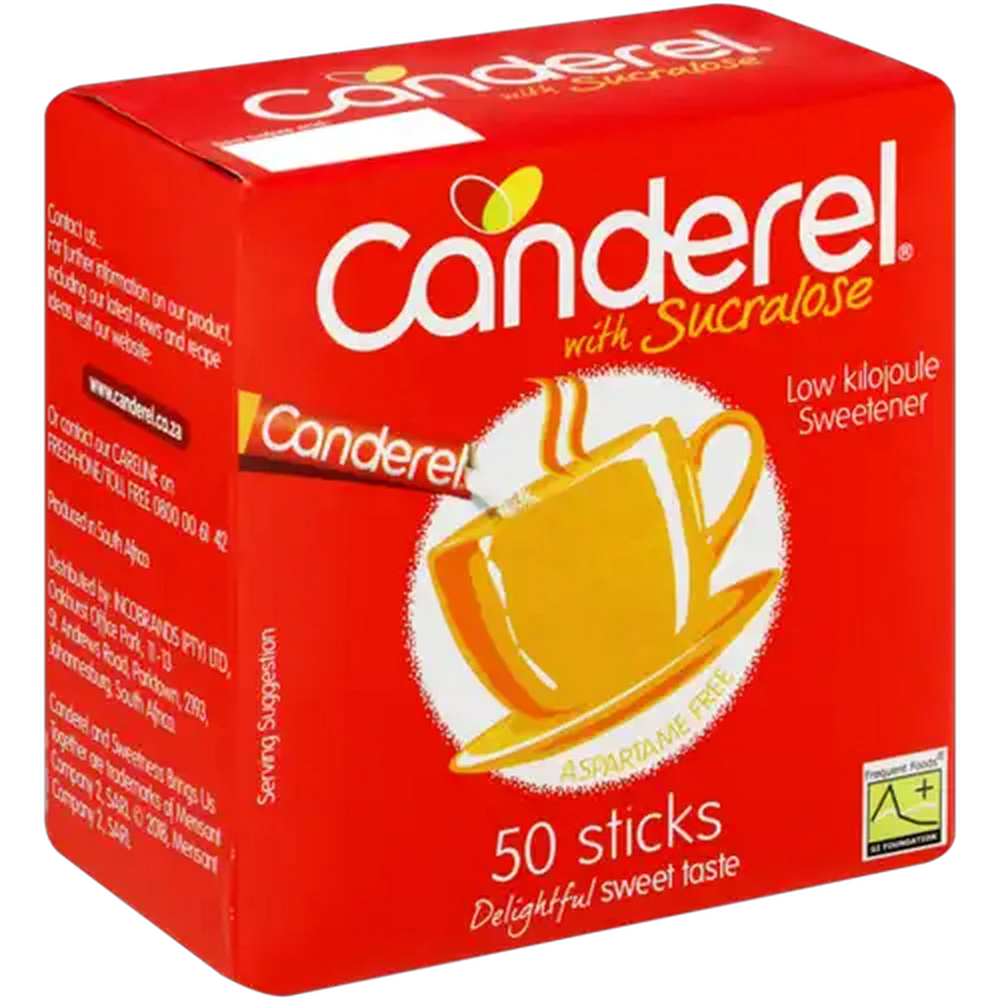 Image of Canderel Sucralose Low Kilojoule Sweetener Sticks 50 Pack