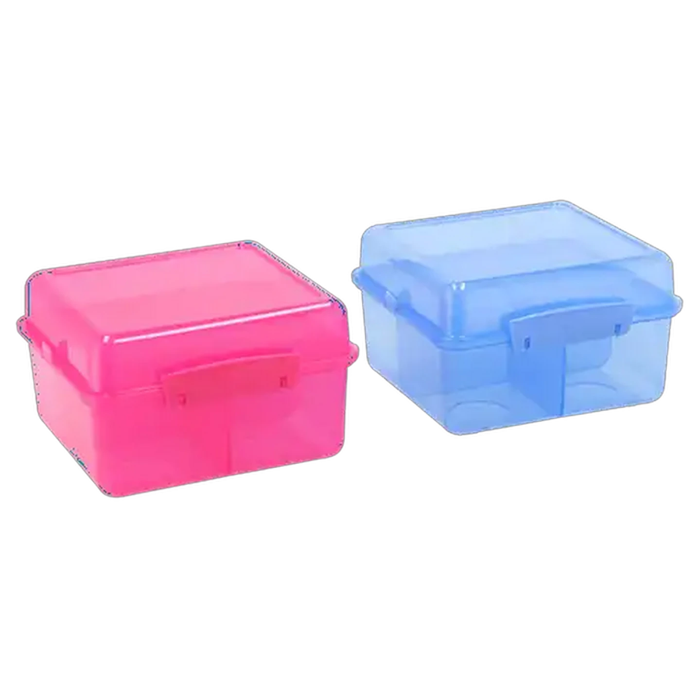 Image of Lunch To Go Plastic Divider Lunch Box 18 x 18 x 11cm (Colour May Vary)