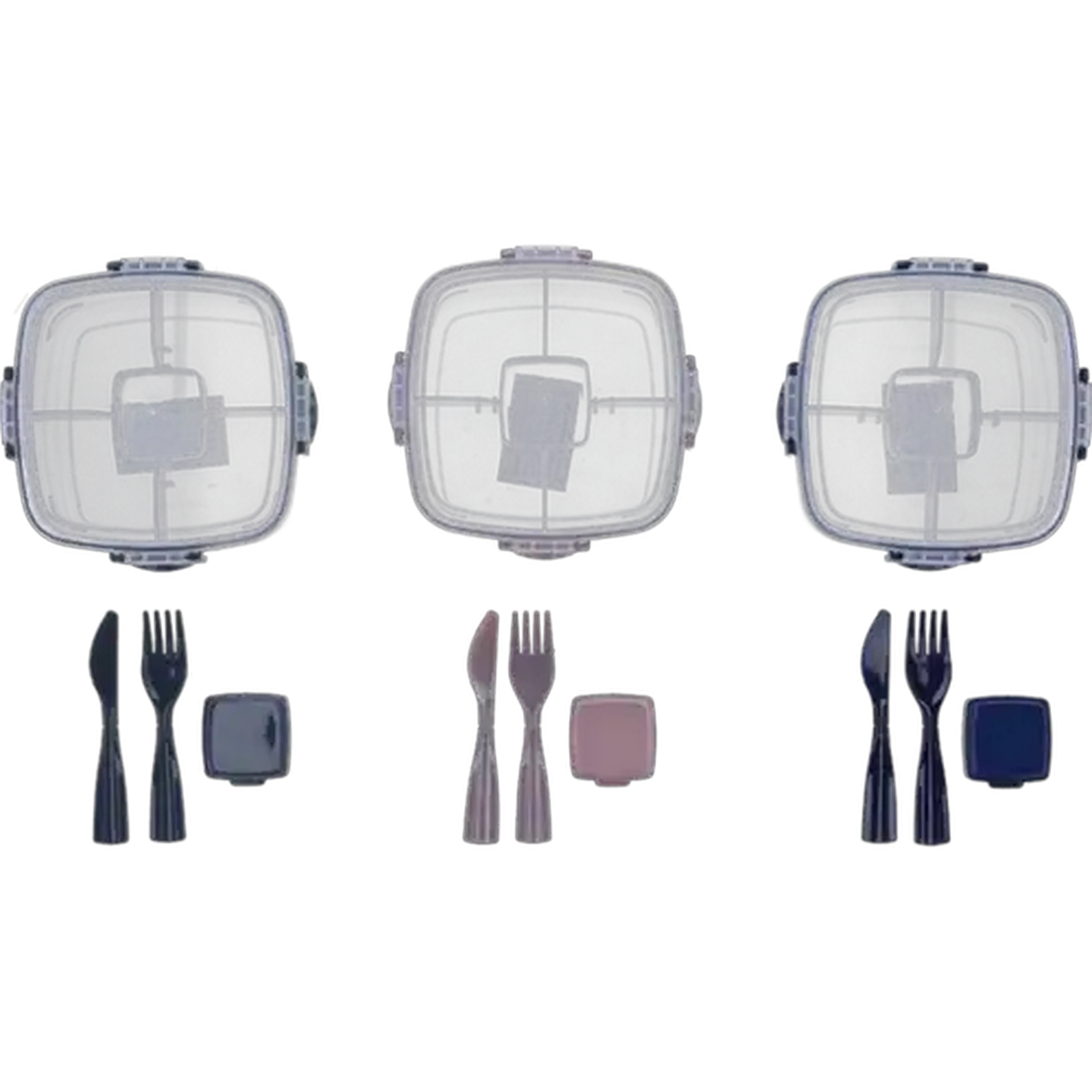 Image of Lunch To Go Lunch Box & Cutlery Set (Colour May Vary)