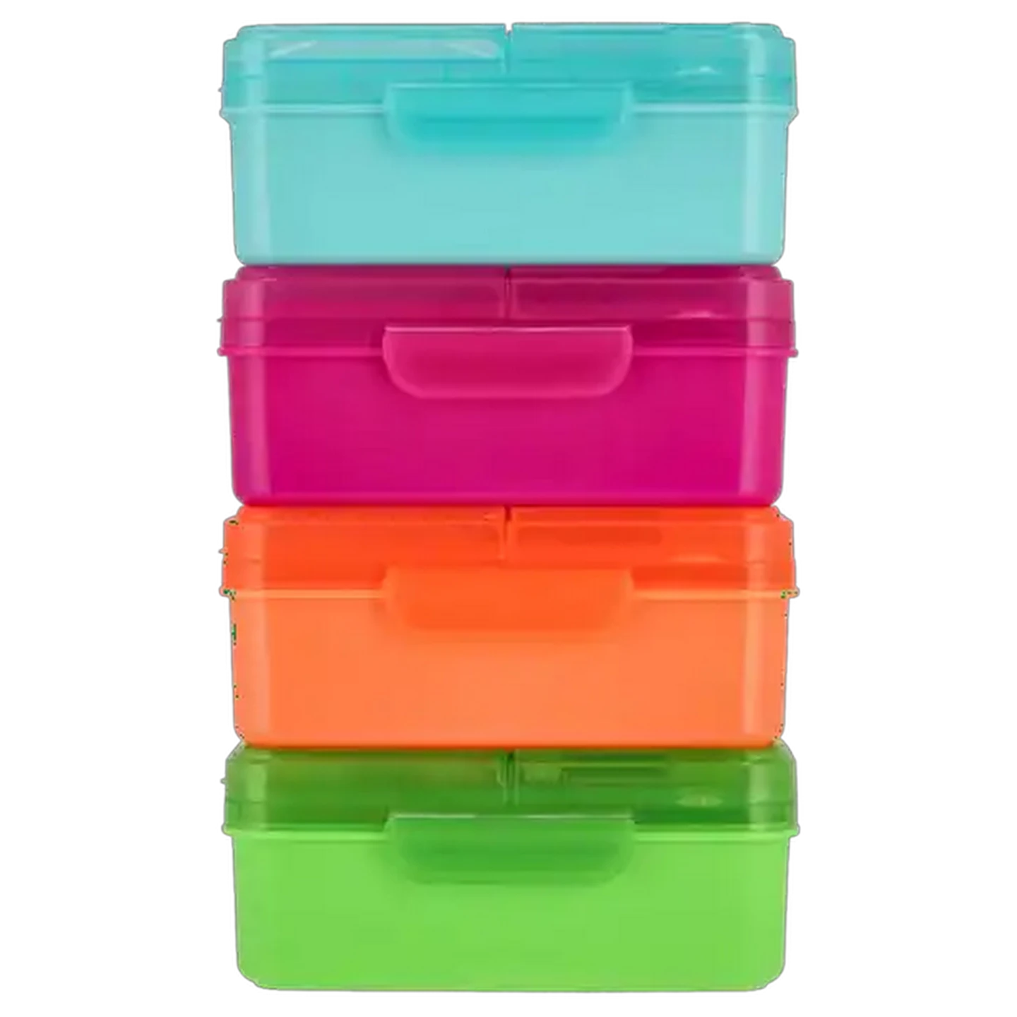 Image of Rectangular Compartment Lunchbox with Bottle (Colour May Vary)