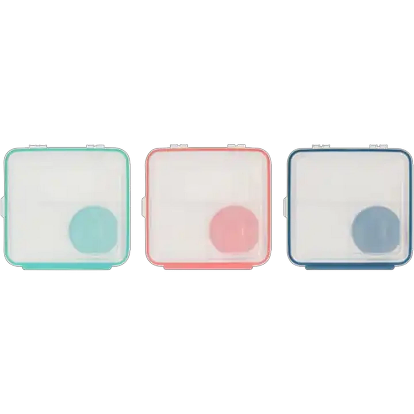 Image of TPR Clip Lunch Box & Yoghurt Pot Set 2 Piece (Colour May Vary)