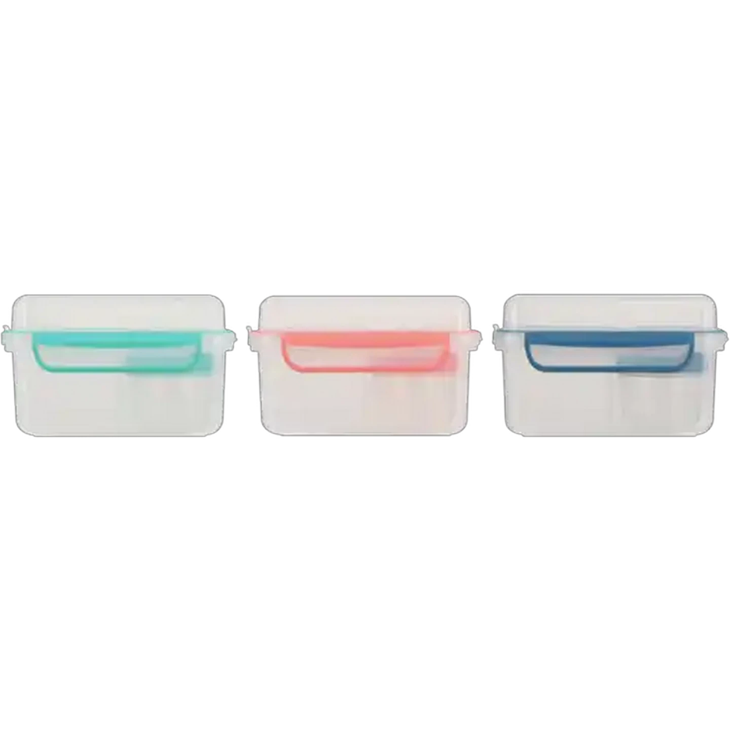 Image of TPR Clip Lunch Box & Yoghurt Pot Set 2 Piece (Colour May Vary)