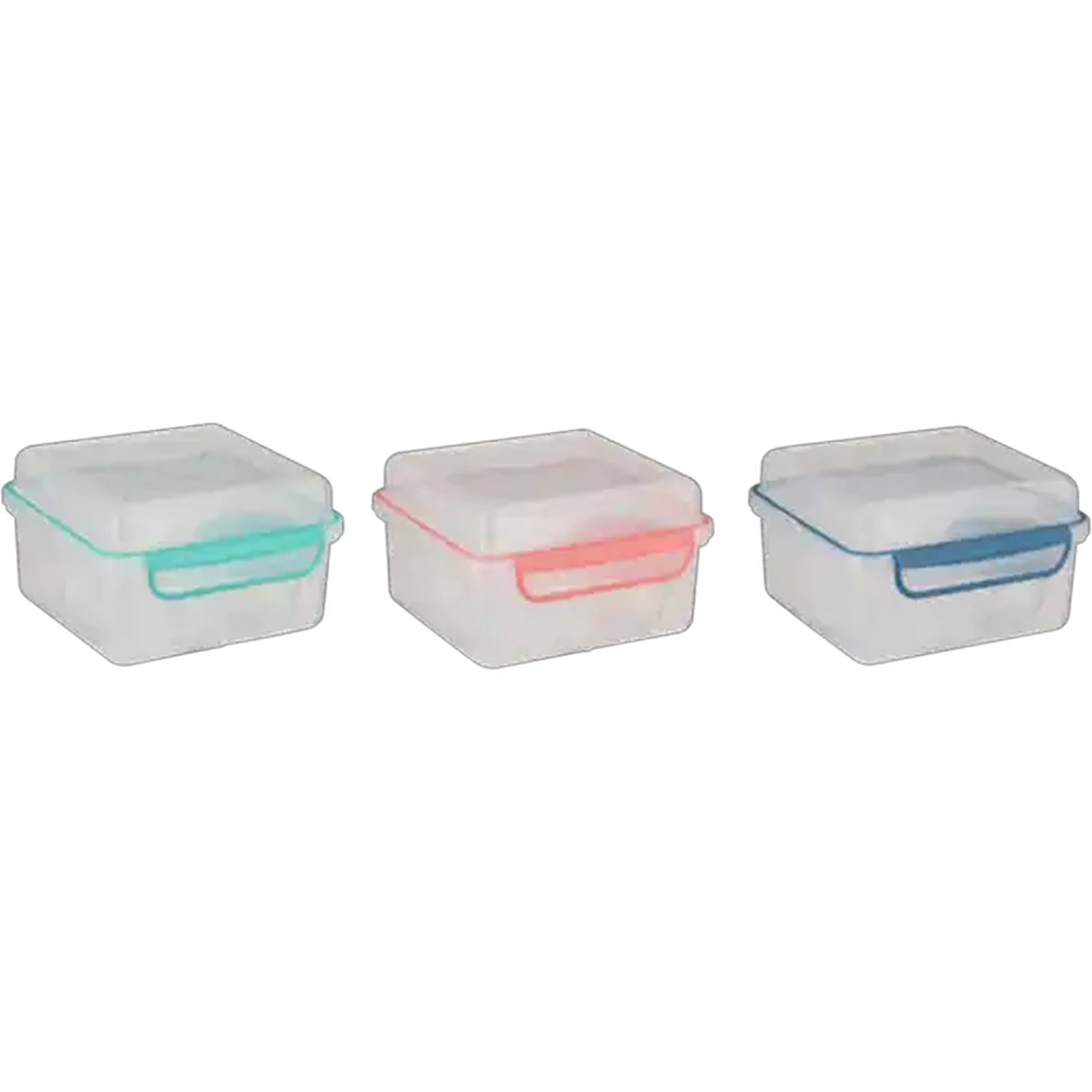 Image of TPR Clip Lunch Box & Yoghurt Pot Set 2 Piece (Colour May Vary)