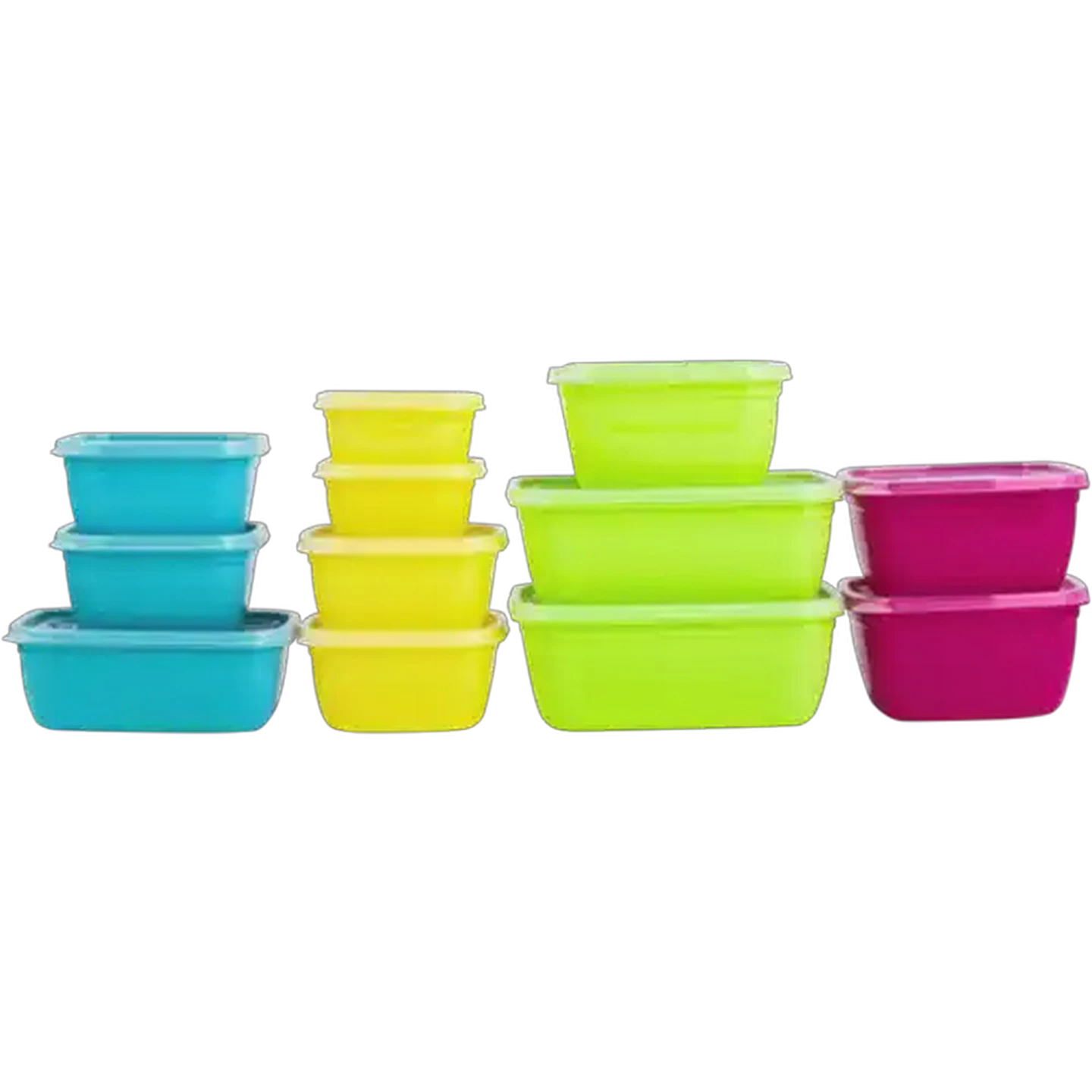 Image of &Stack Multicoloured Food Storage Container Set 12-Piece