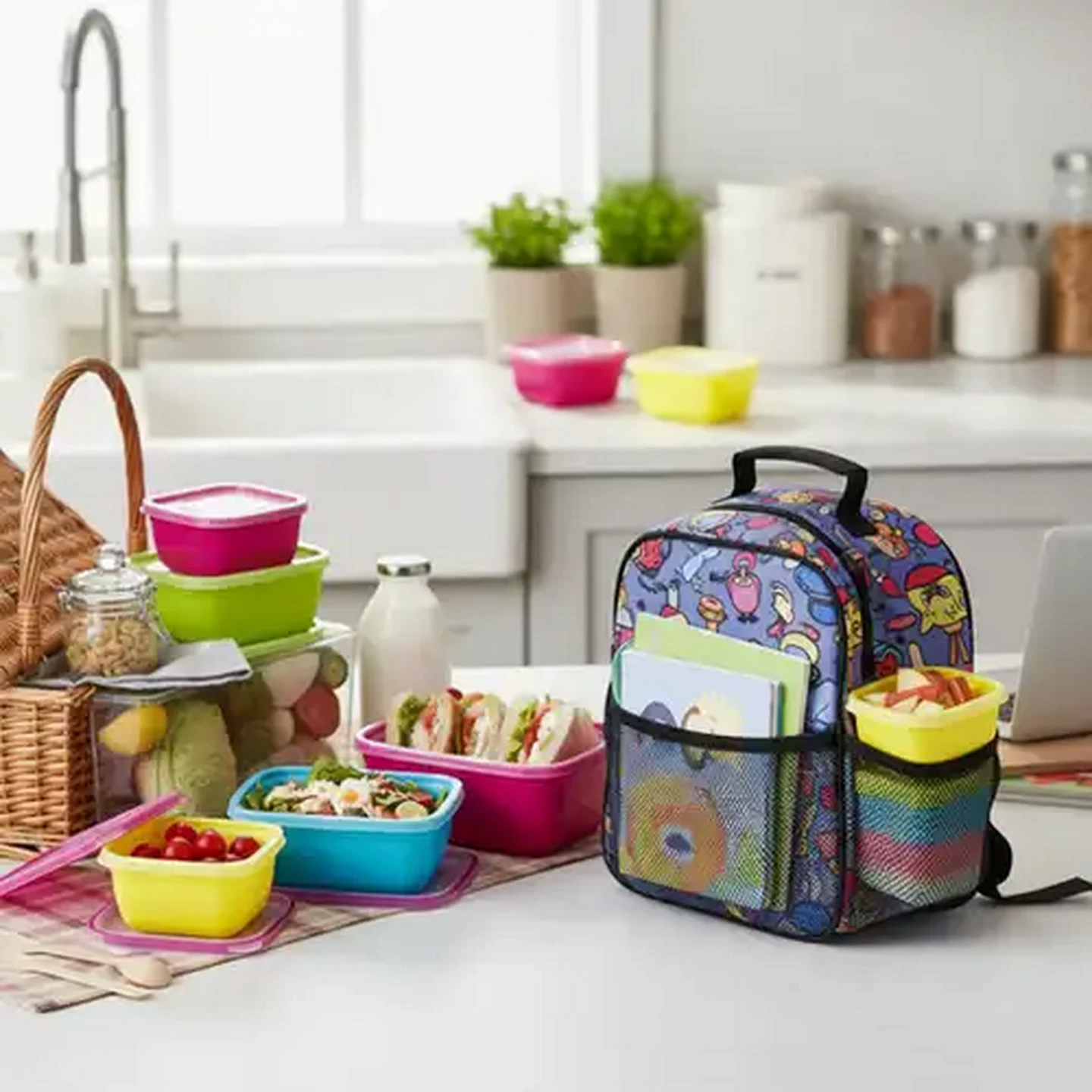 Image of &Stack Multicoloured Food Storage Container Set 12-Piece