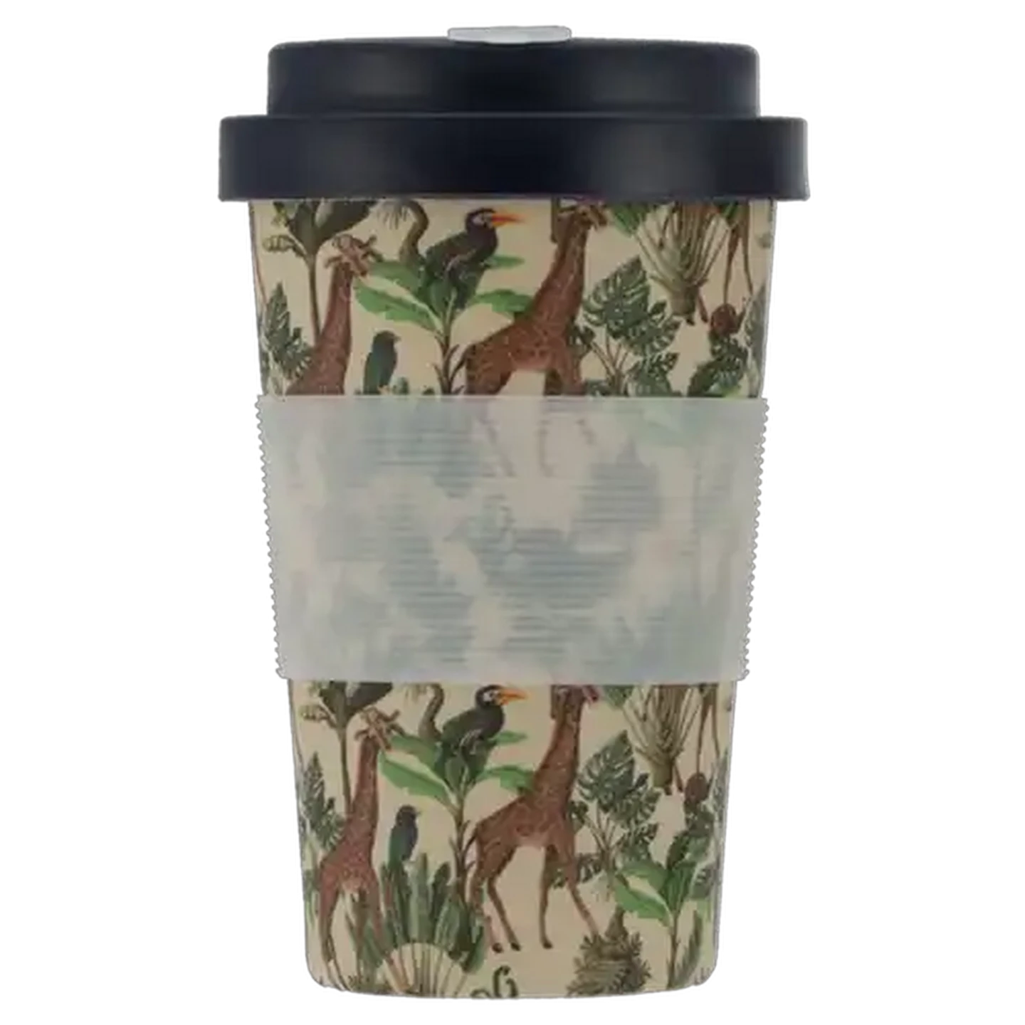 Image of Foreign Ground Animal Print Bamboo Fibre Travel Mug (Assorted Product - Single Item)