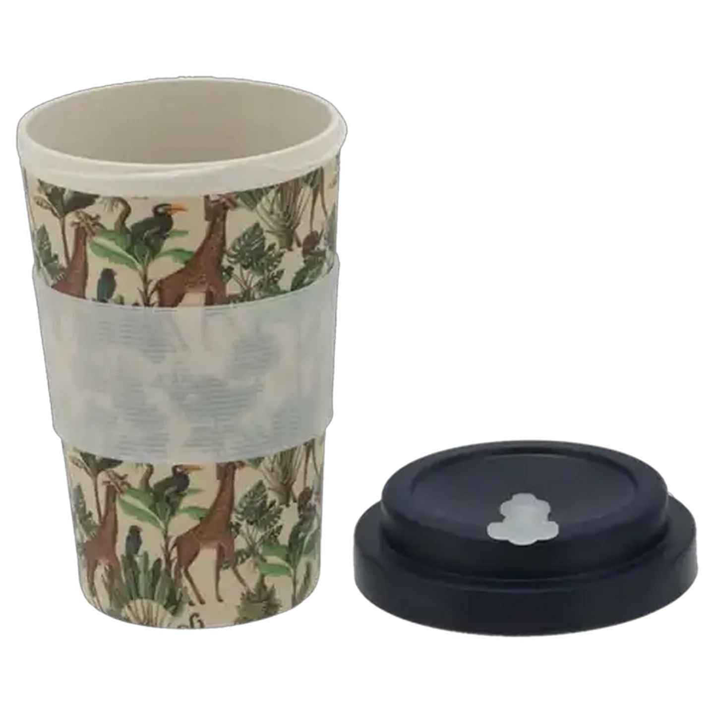 Image of Foreign Ground Animal Print Bamboo Fibre Travel Mug (Assorted Product - Single Item)
