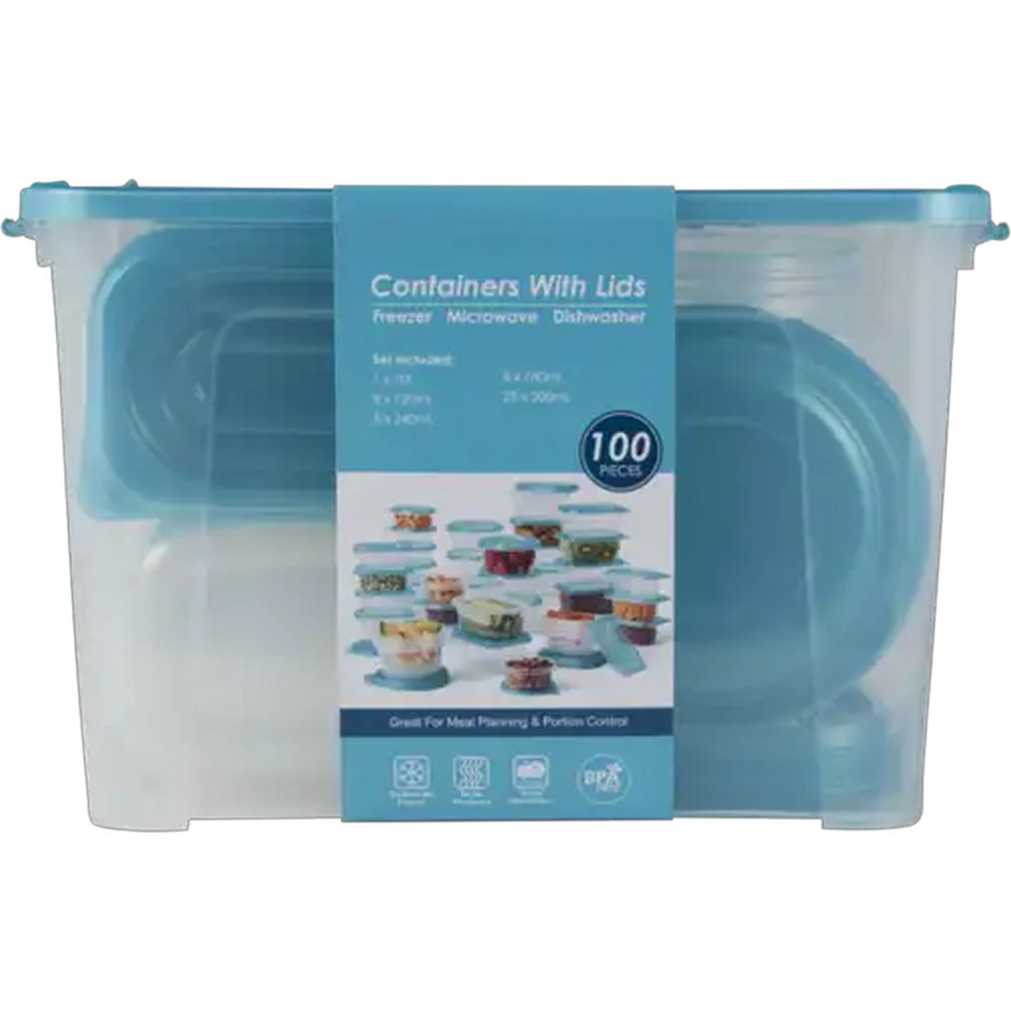 Image of Reusable PP Container Set 100 Piece