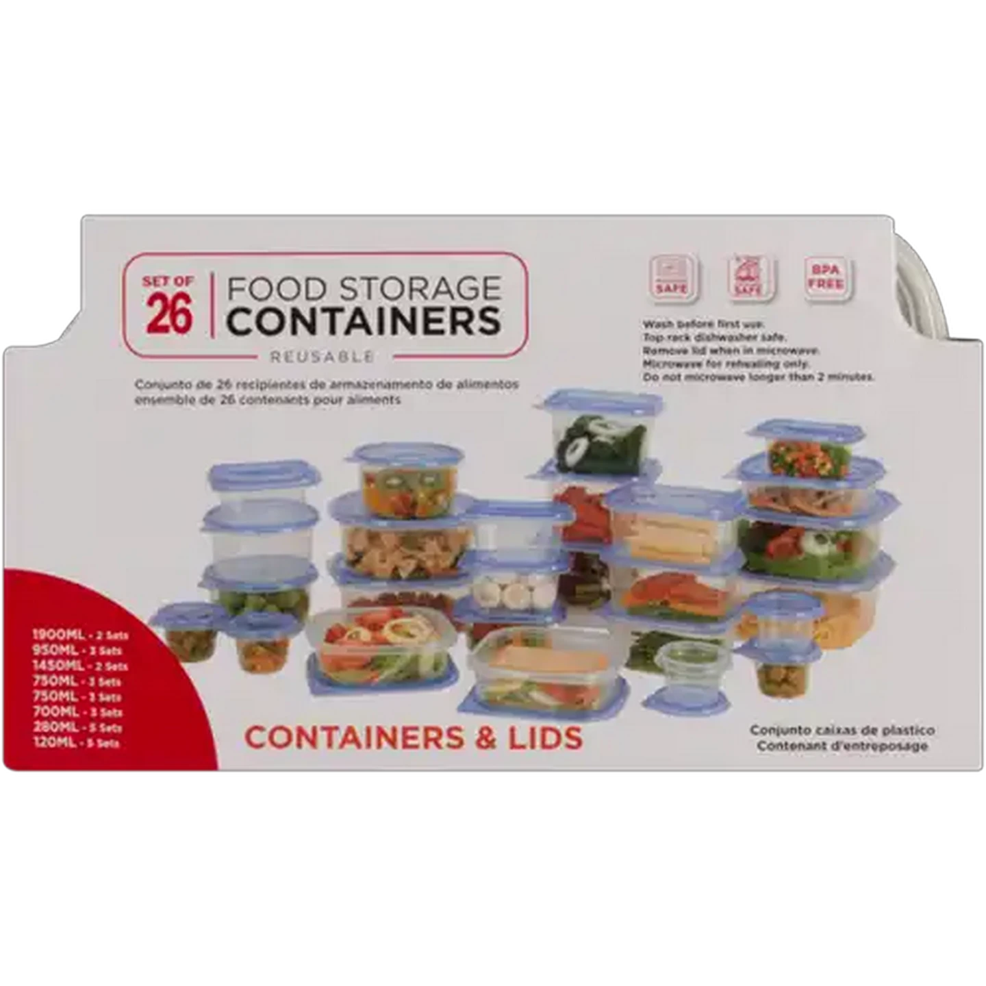 Image of Food Storage Container Set 26-in-1