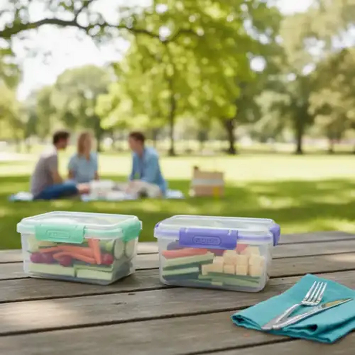 Image of ADDIS Clip 'n Seal Lunch Box 1.2L (Colour May Vary)