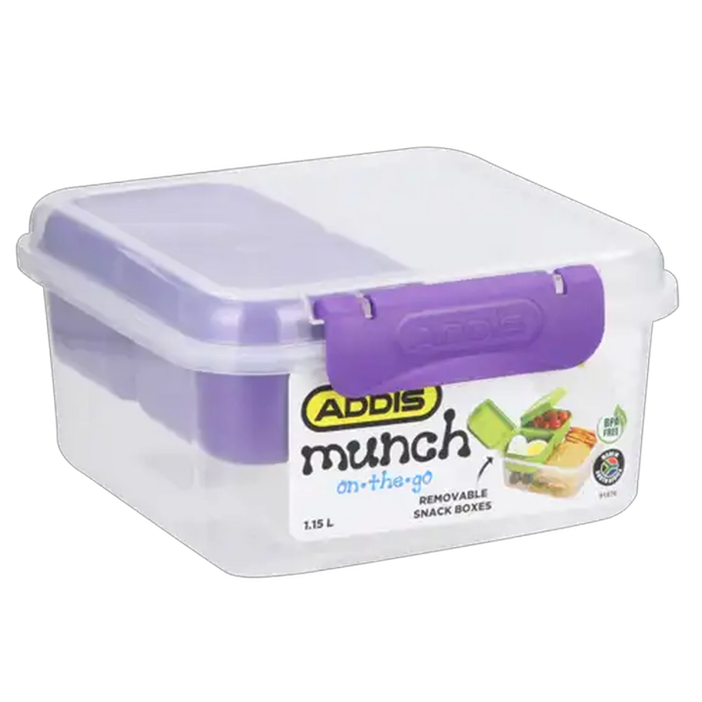 Image of ADDIS Square Clip 'n Seal Container 1.2L (Colour May Vary)