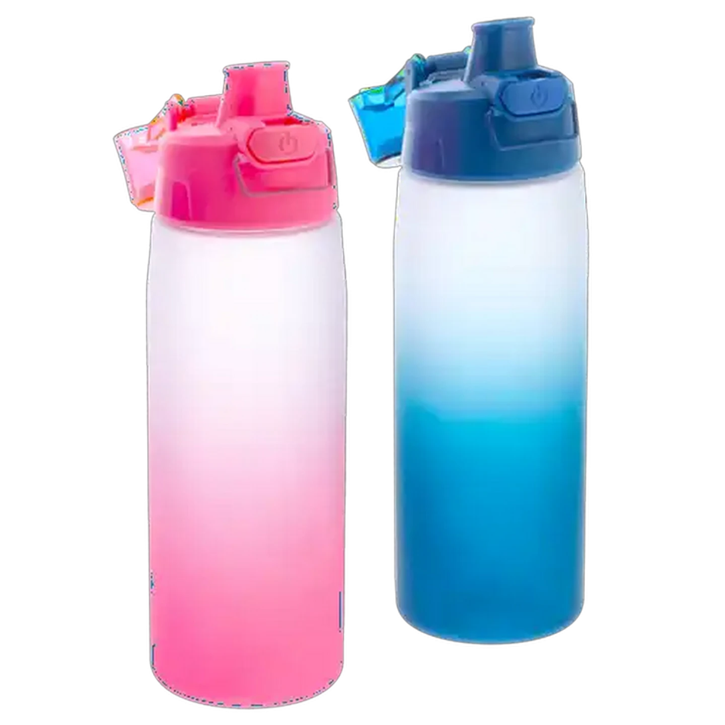 Image of 2 Tone Flip Lock Bottle 650ml (Colour May Vary)