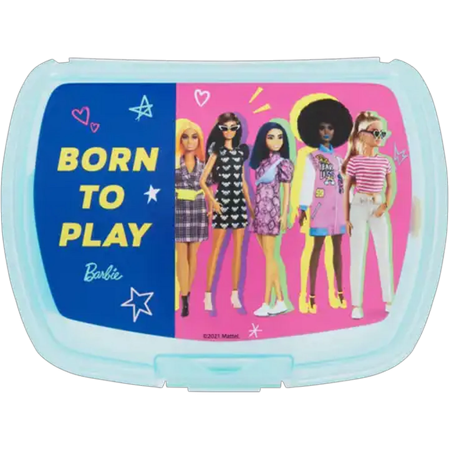 Image of Barbie Born To Play Lunchbox & Bottle Set