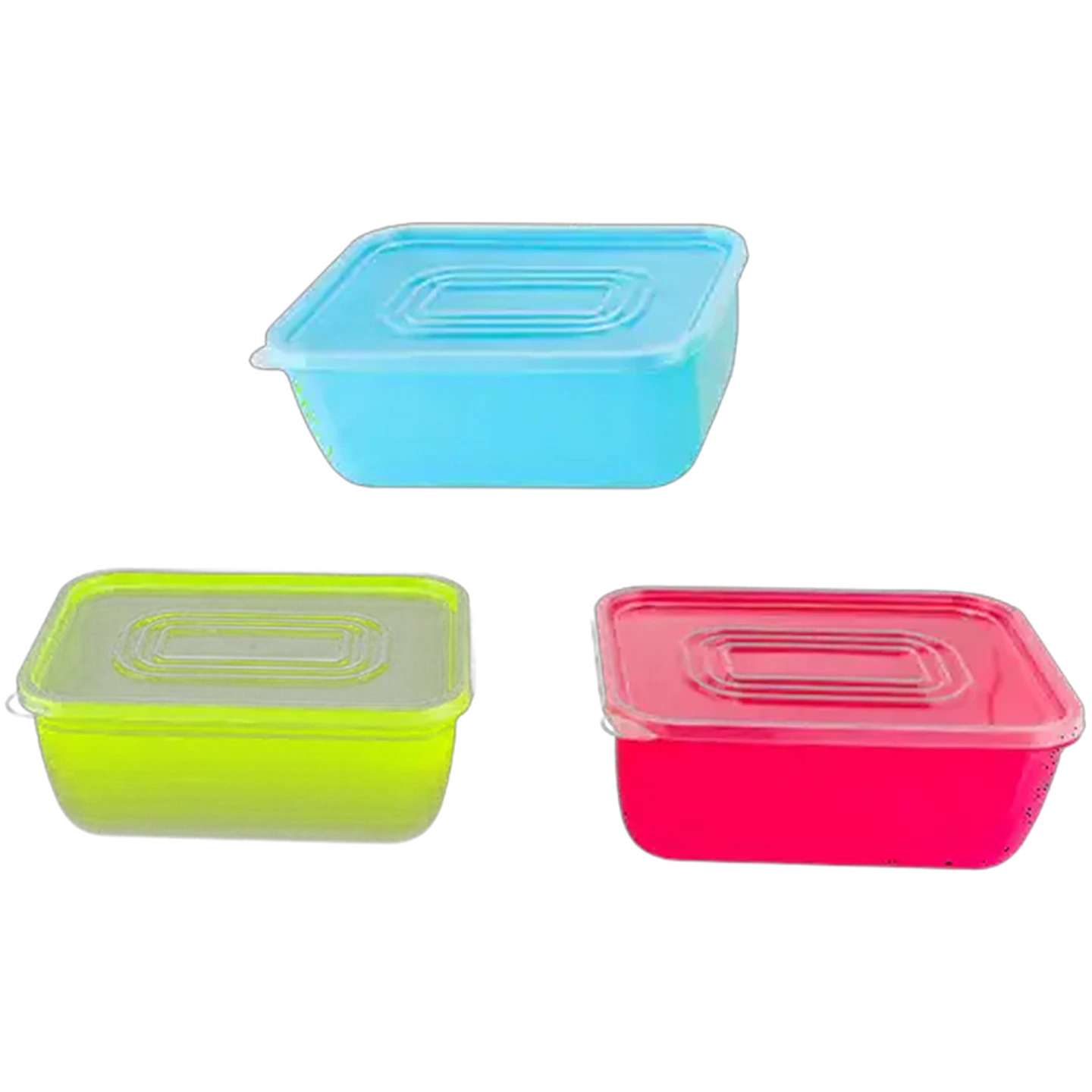 Image of &Stack Multicoloured 3 In 1 Multi Storage Large Rectangular Container Set 3-Pack (Colour May Vary)