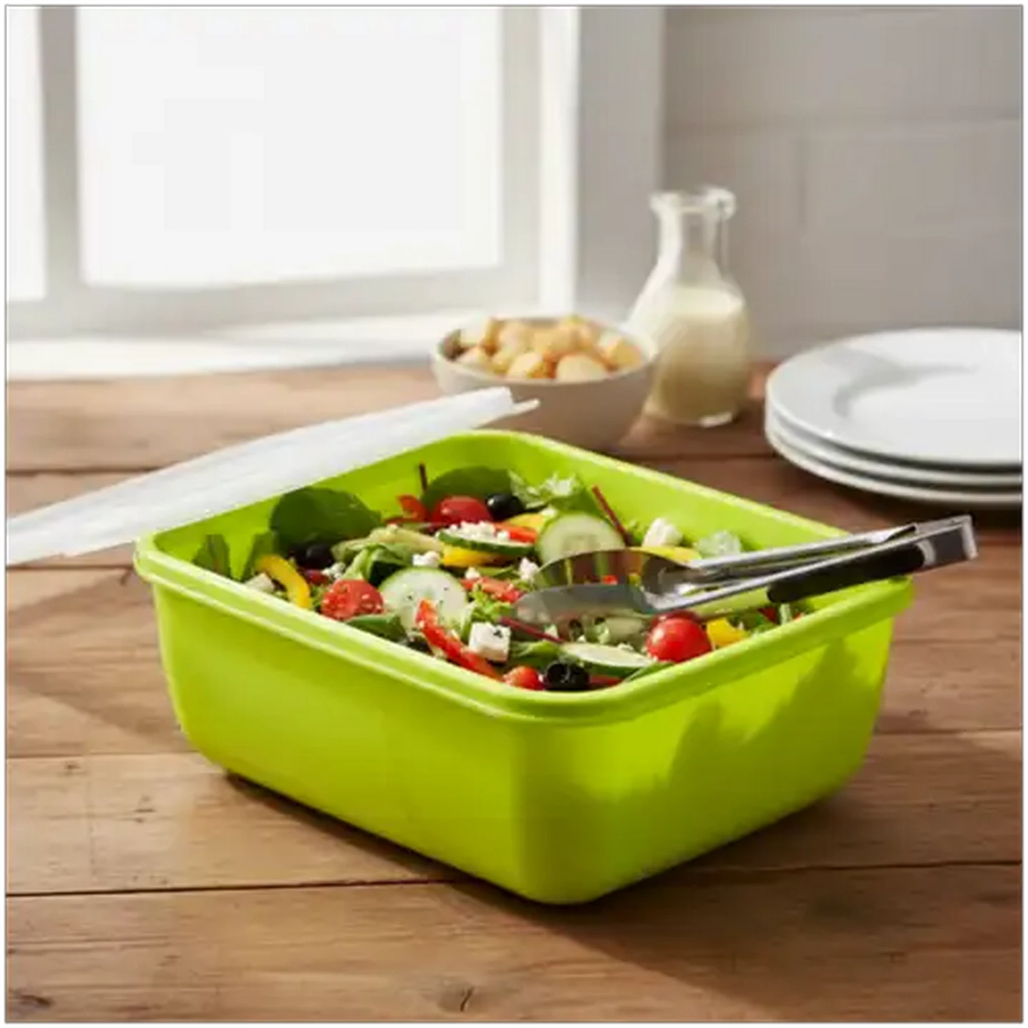 Image of &Stack Multicoloured 3 In 1 Multi Storage Large Rectangular Container Set 3-Pack (Colour May Vary)