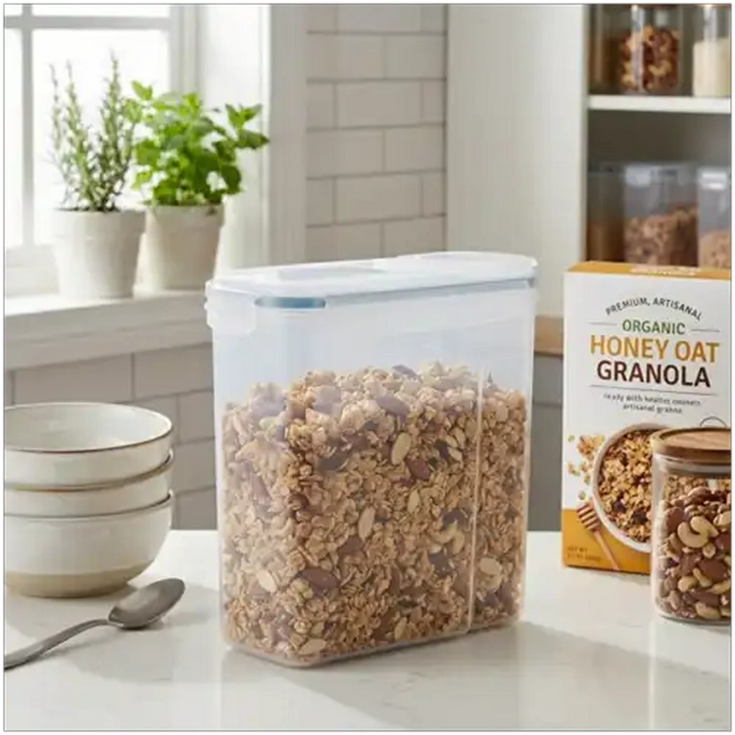 Image of Plastic Cereal Storage Container 4L