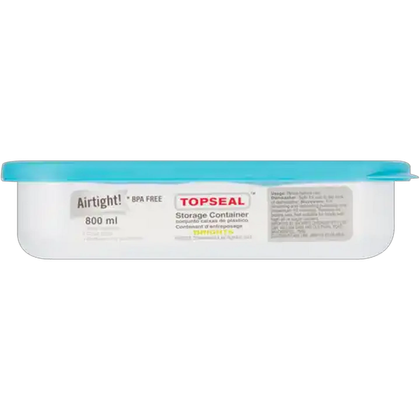 Image of Topseal Brights Storage Container 800ml (Colour May Vary)