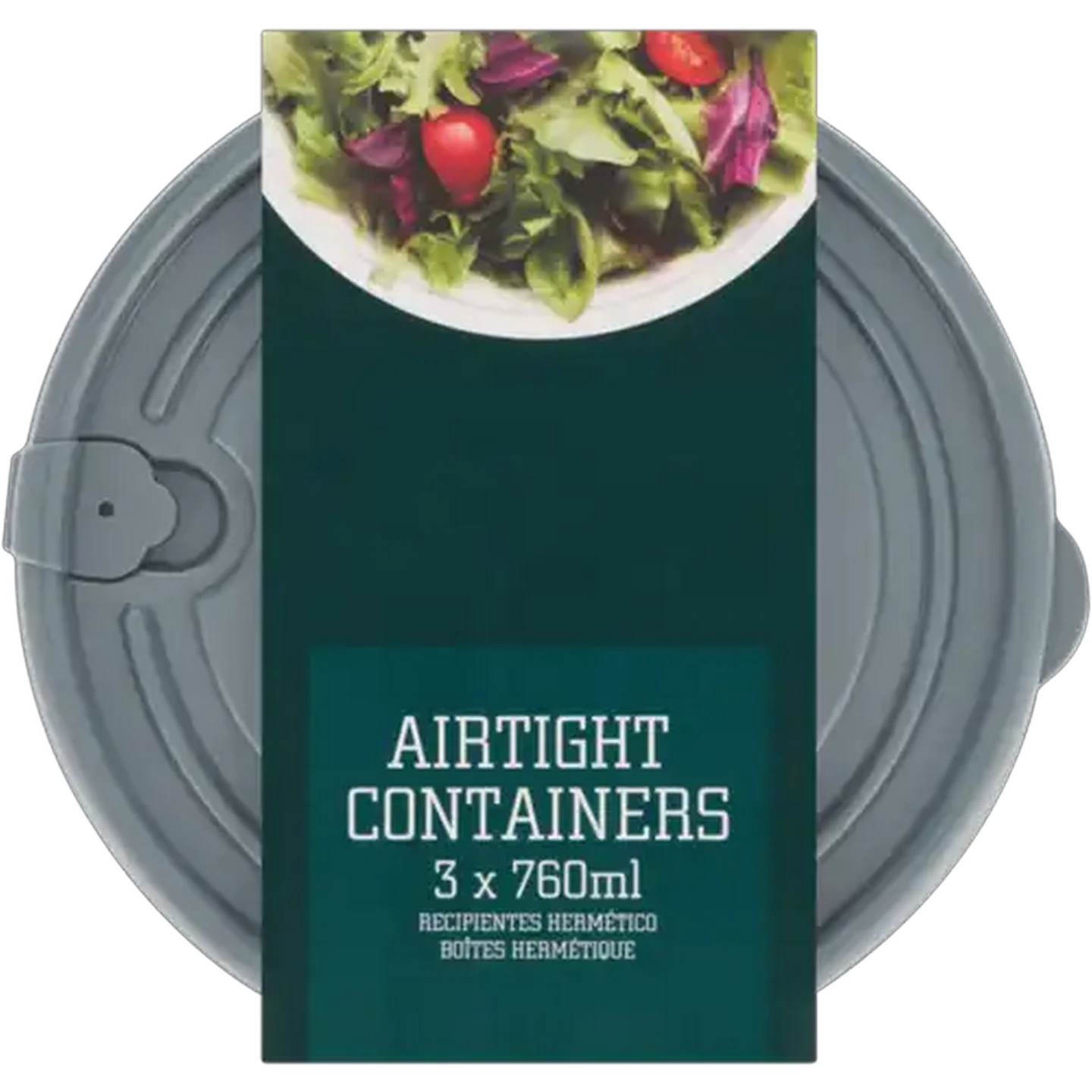 Image of Home Discovery Round Disc Container 760ml 3-Pack
